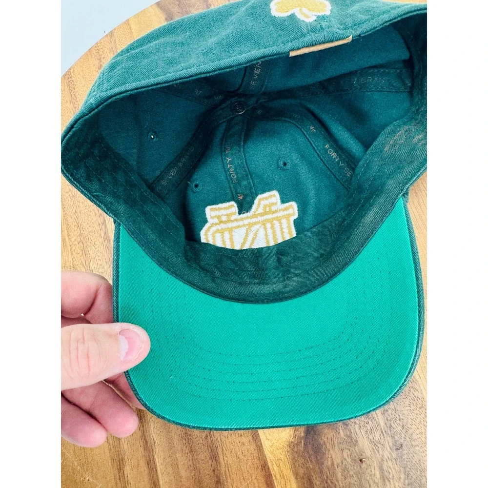 '47 Brand Notre Dame Fighting Irish Hat Mens OSFM Green Gold Shamrock Dad Cap